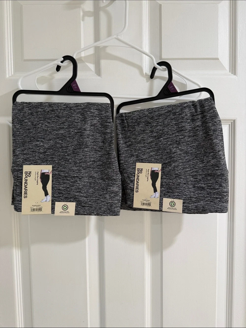 No Boundaries Heather Gray high-rise ankle length leggings - Set of 2